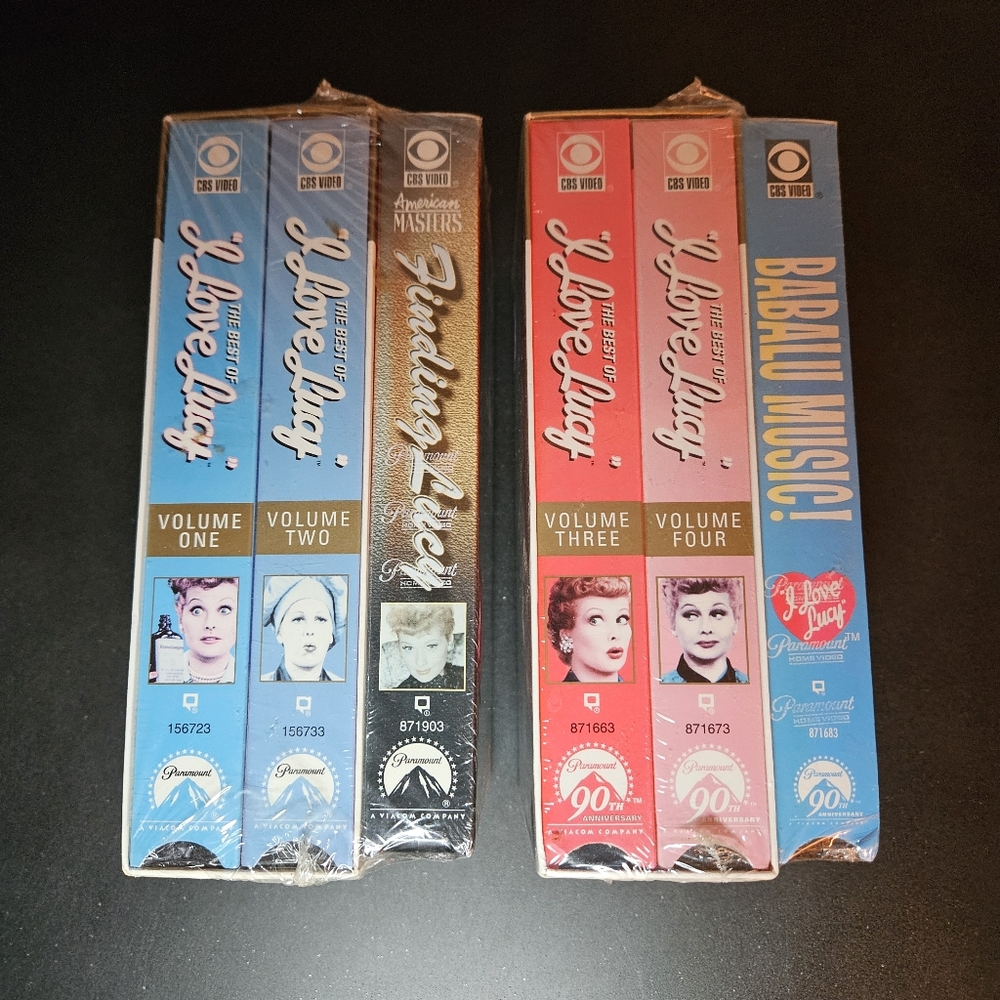 The Best of I Love Lucy Volume 1-4 VHS sealed, Babalu Music, and Finding Lucy